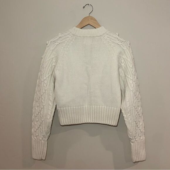 Cable-knit Wool-blend Sweater  - Picture 3 of 7